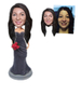 Custom Bridesmaid Bobble Head Dress Color Can Be Specified